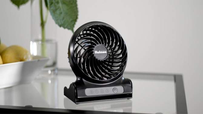 Personal Rechargeable Fan Black - Holmes, 2 of 19, play video