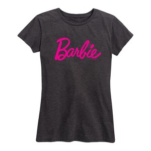 Women's - Barbie - Classic Pink Logo Short Sleeve Graphic T-Shirt - 1 of 4