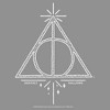 Women's Harry Potter Deathly Hallows Symbol Racerback Tank Top - 2 of 4