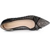 Allegra K Women's Pointed Closed Toe Bow Rhinestone Mesh Ballerina Flats - image 4 of 4