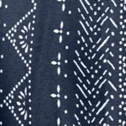 navy floral stripe