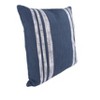 carol & frank Morgan Striped Blue Cotton Decor Throw Pillow, 18" x 18" - 3 of 4