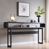 63 Inch Long Console Table, Modern Wood Entryway Table, Narrow Sofa Table Behind Couch for Living Room, Hallway, Foyer - 4 of 4