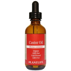 Plantlife Natural Castor Oil – Pure & Cold-Pressed – Nourishes Hair & Skin – Ideal for Eyebrow, Eyelash & Hair Growth, Skin Hydration - 1 of 2