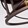 Chloe Lighting Ironclad Industrial 2 Light Oil Rubbed Bronze Ceiling Flush Fixture 14" Wide - 4 of 4