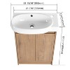 Lyngins 23" Bathroom Sink Cabinet with Sink,Bathroom Vanity with Soft Closing Door and Concealed Handles for Bathroom - 3 of 4