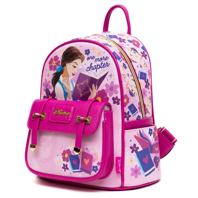 Beauty & The Beast - Belle WondaPop 11" Vegan Leather Fashion Mini Backpack, 5 of 7