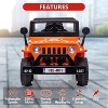 Ride On Car,12V Electric Car for Kids with Remote Control, MP3, LED Headlights, 2 Motors, Ride On Toys for Boys Girls - 4 of 4