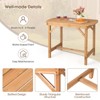 Tangkula Outdoor Fir Wood Dining Table 1.5" Umbrella Hole Yard Garden Natural Patio - 3 of 4