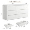 7 Drawer Dresser for Bedroom, Wide Wood Chest of Drawers Handle Free, Large Modern Dresser Storage Cabinet - 2 of 4
