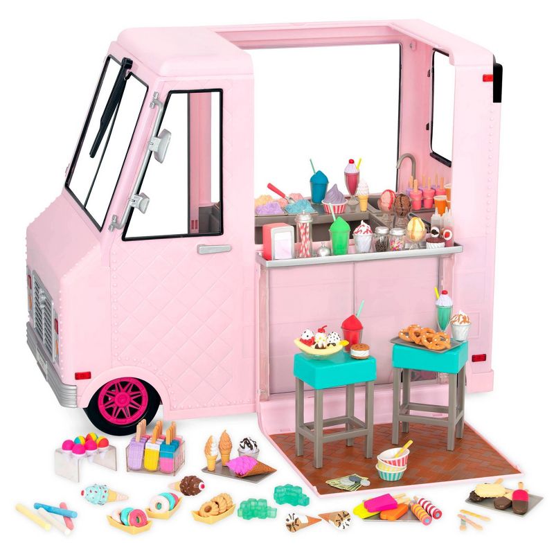 Our Generation Sweet Stop Ice Cream Truck - Pink, 1 of 14