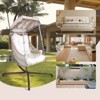 Swing Egg Chair with Stand, Wicker Rattan Frame 350lbs Capacity Hammock Chair for Patio Bedroom with Sunshade Cloth, Courtyard, Cushion And Pillow - 2 of 4