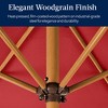 Best Choice Products 10ft Outdoor Woodgrain Pattern Steel Market Patio Umbrella w/ Crank, Tilt - 3 of 4