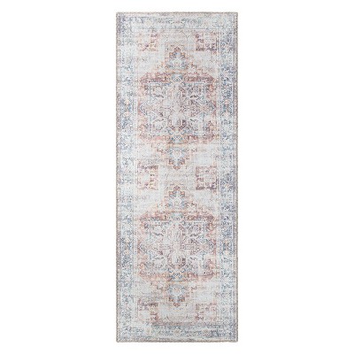 World Rug Gallery Transitional Bohemian Distressed Machine Washable Area Rug