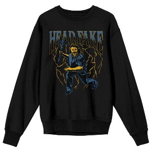 Minecraft Movie My name is Steve & I yearned for the mines on Black Long Sleeve Adult Crew neck - 1 of 3