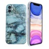 Glossy Marble Case For iPhone 11 6.1 inch (2019), Soft Flexible Slim TPU Gel Rubber Smooth Cover, Shockproof and Anti-Scratch, Green Marble by Insten - 3 of 4