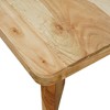 Royal Hampton Coffee Table Handcrafted Natural Acacia Wood Square Top with Diagonal Wide Panel Legs, 32 Inch - - 4 of 4