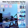 Skyzoo Corner Display Cabinet with RGB LED Lights, 6-Tier Curio Cabinet with glass doors for Collectibles, Home, Office, - 4 of 4