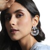 SOHI Women's Multicolour Half Circular Drop Earrings - 4 of 4