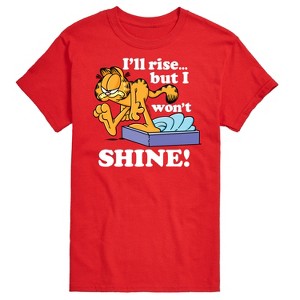 Men's - Garfield - Rise But Won't Shine Short Sleeve Graphic T-Shirt - 1 of 4