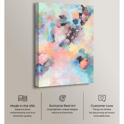 Boho Elegant Multicolor Abstract Canvas Wall Art, 10" x 15"