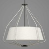 Progress Lighting Hangar 3-Light Pendant, Steel, Brushed Nickel, Off-White Linen Shade - 3 of 4