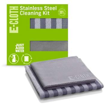 E-Cloth Stainless Steel Microfiber Cleaning Cloth Set - 2ct