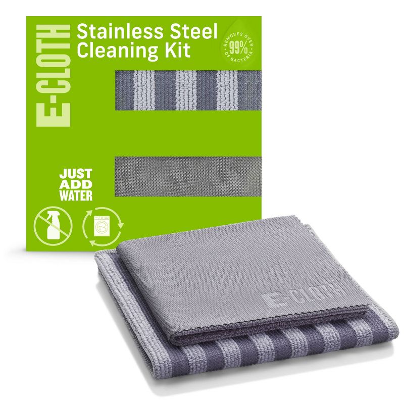 E-Cloth Stainless Steel Microfiber Cleaning Cloth Set - 2ct, 1 of 11