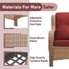 Gymojoy Outdoor Patio Chair with Table High Back Club Chair - 3 of 4