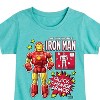 Girls' - Marvel - Iron Man Action Figure Fitted Short Sleeve Graphic T-Shirt - 2 of 4
