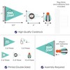 Big Dot of Happiness Medical School Grad - Triangle Doctor Graduation Party Photo Props - Pennant Flag Centerpieces - Set of 20 - 3 of 4