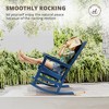 Arceso Outdoor Rocking Chair and Side Table Set, Weather Resistant Proch Rocker for Adult - 2 of 4