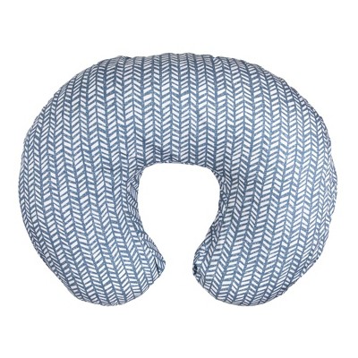 Boppy Original FKA Nursing Support Pillow - Blue Herringbone