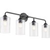 Quorum Lighting Charlotte 4 - Light Vanity in  Matte Black - 2 of 4