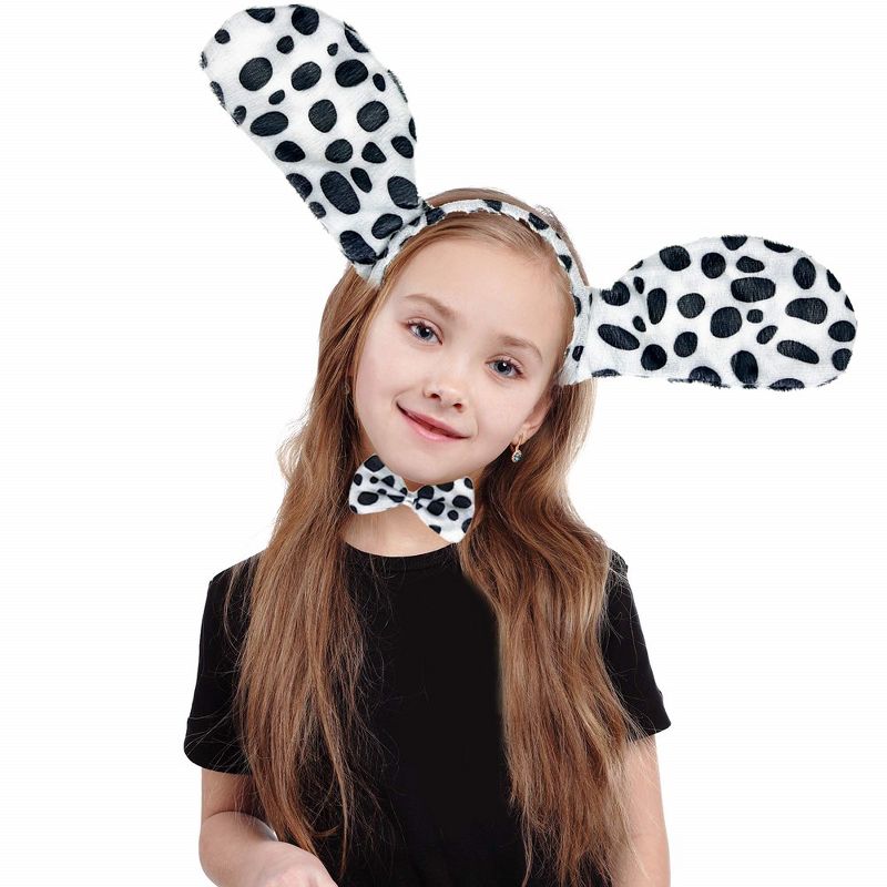 Skeleteen Childrens Dalmatian Dog Costume Set - Black and White, 3 of 7