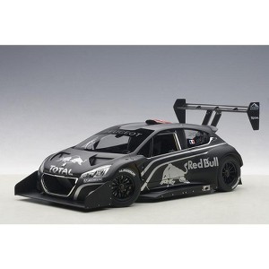 Peugeot 208 T16 Pikes Peak "Red Bull" Presentation Car Black 1/18 Model Car by Autoart - 1 of 4