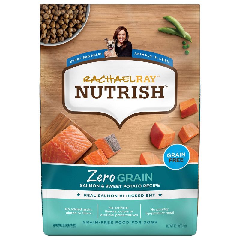 Rachael Ray Nutrish Zero Grain Salmon &#38; Sweet Potato Dry Dog Food - 11.5lbs, 1 of 8