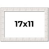 PosterPalooza | Sculpted White Picture Frame - UV Acrylic, Backing Board, Hanging Hardware Included - 2 of 4
