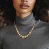 Ross-Simons Italian 6-14mm Sterling Silver and 18kt Gold Over Sterling Graduated Bead Necklace - 2 of 3