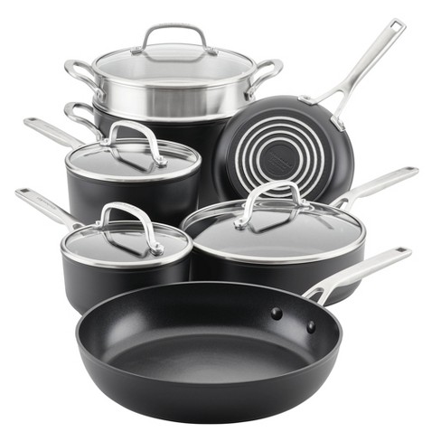 Kitchenaid 10pc Stainless Steel Cookware Set Light Silver : Target