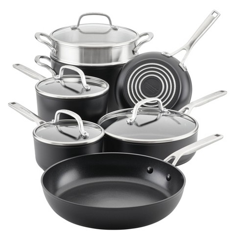 Kitchenaid Hard-anodized Induction 11pc Nonstick Cookware Set : Target