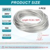 Unique Bargains Tinned Copper Insulated Heat Resistant PVC Covered 300V SPT-1 Round Wire 18AWG - 2 of 4