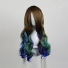 Unique Bargains Women's Curly Wigs 27" Multicolour with Wig Cap - 2 of 4