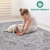 Kumasinova Trendy Stain-Resistant Area Rug – Non-Shedding Living Room Rug, Medallion Rugs for Living Room, Kid & Pet-Friendly, Boho Washable Rugs - 3 of 4