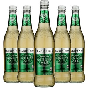 Fever Tree Ginger Ale - Premium Quality Mixer - Refreshing Beverage for Cocktails & Mocktails 500ml Bottles - 1 of 4