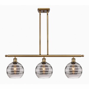 Rochester - 3 Light Stem Hung Island In Industrial Style-10.38 Inches Tall and 36 Inches Wide - 1 of 1