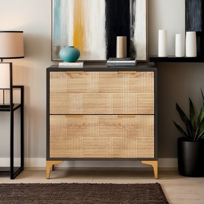 Hommoo 2-Drawer File Cabinet, Modern Filing Cabinet with Adjustable Hanging Bar