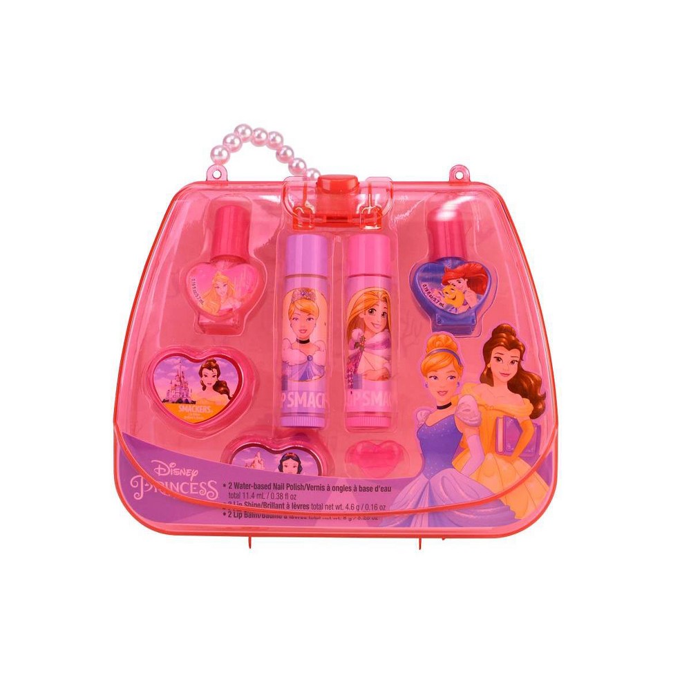 Photos - Other Cosmetics Lip Smacker Disney Tote Bag - Disney Princess - 7ct 