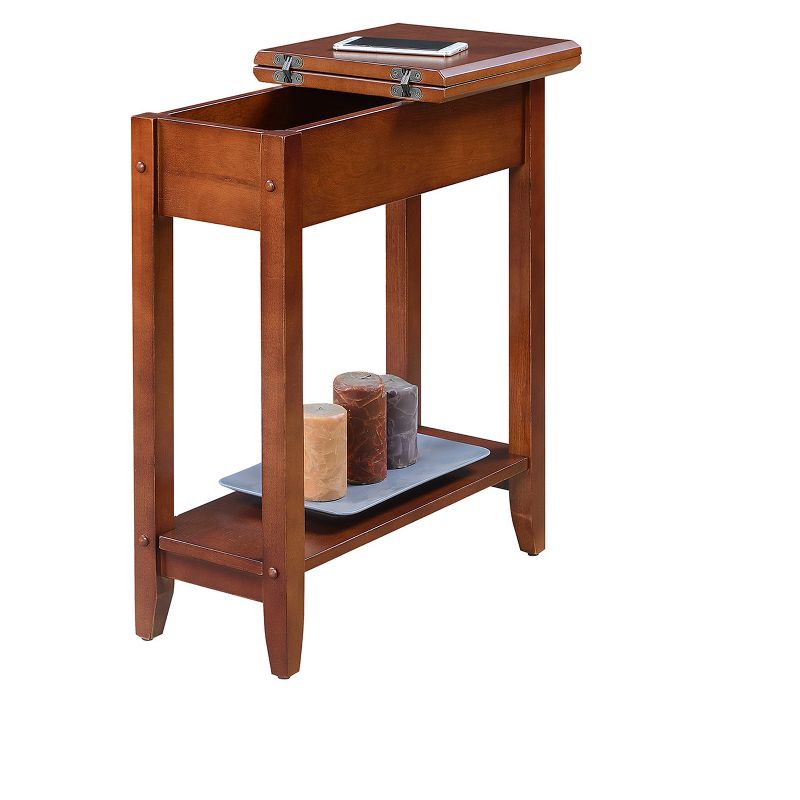 Breighton Home Harper End Table with Flip Top Storage and Lower Shelf, 3 of 5