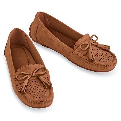 Collections Etc Decorative Tassel Moccasins